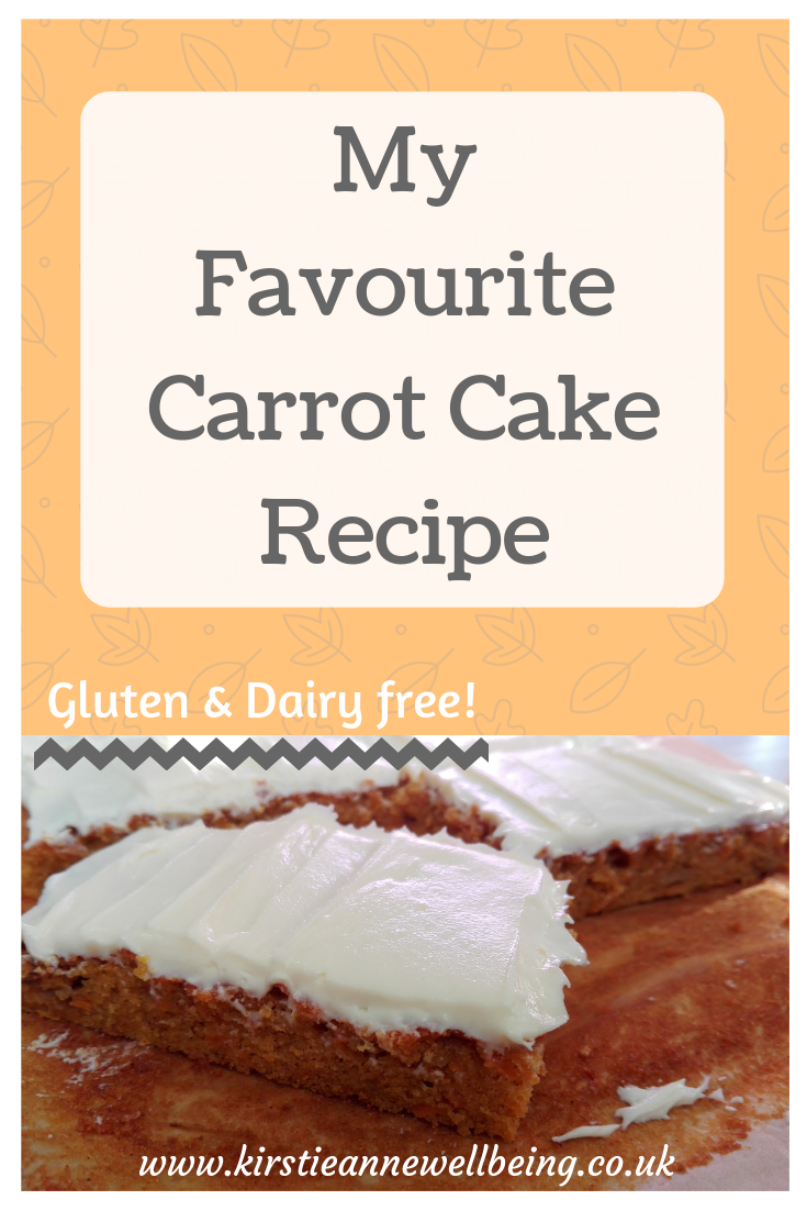 gluten free, dairy free carrot cake recipe