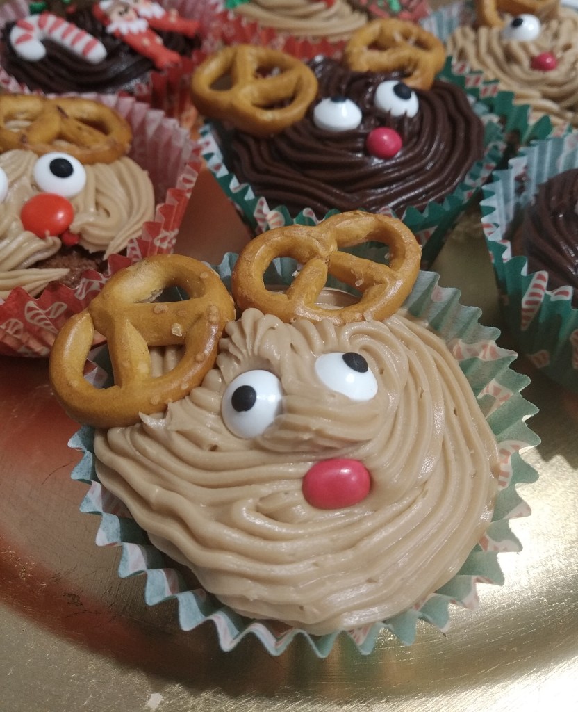 rudolph cupcake recipe easy vegan, gluten free and dairy free
