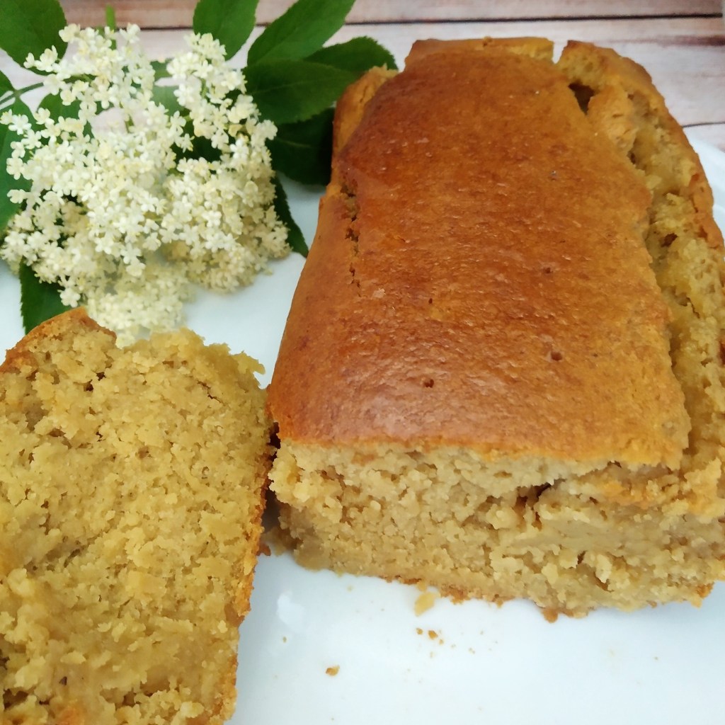gluten free vegan elderflower & lemon drizzle cake 