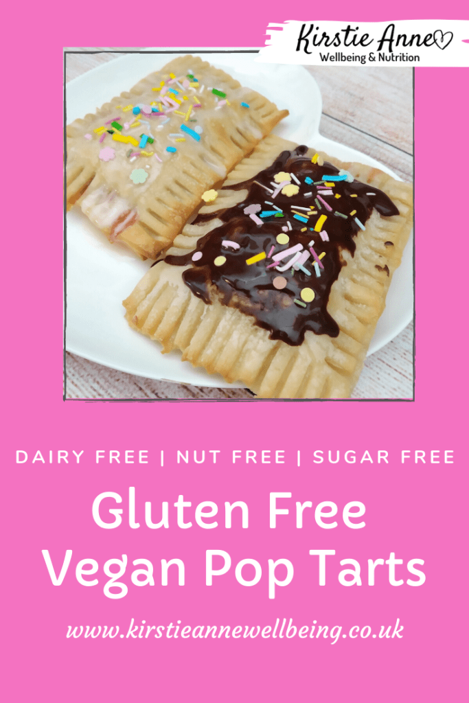 gluten free vegan pop tart breakfast recipe by kirstie anne wellbeing pinterest pin